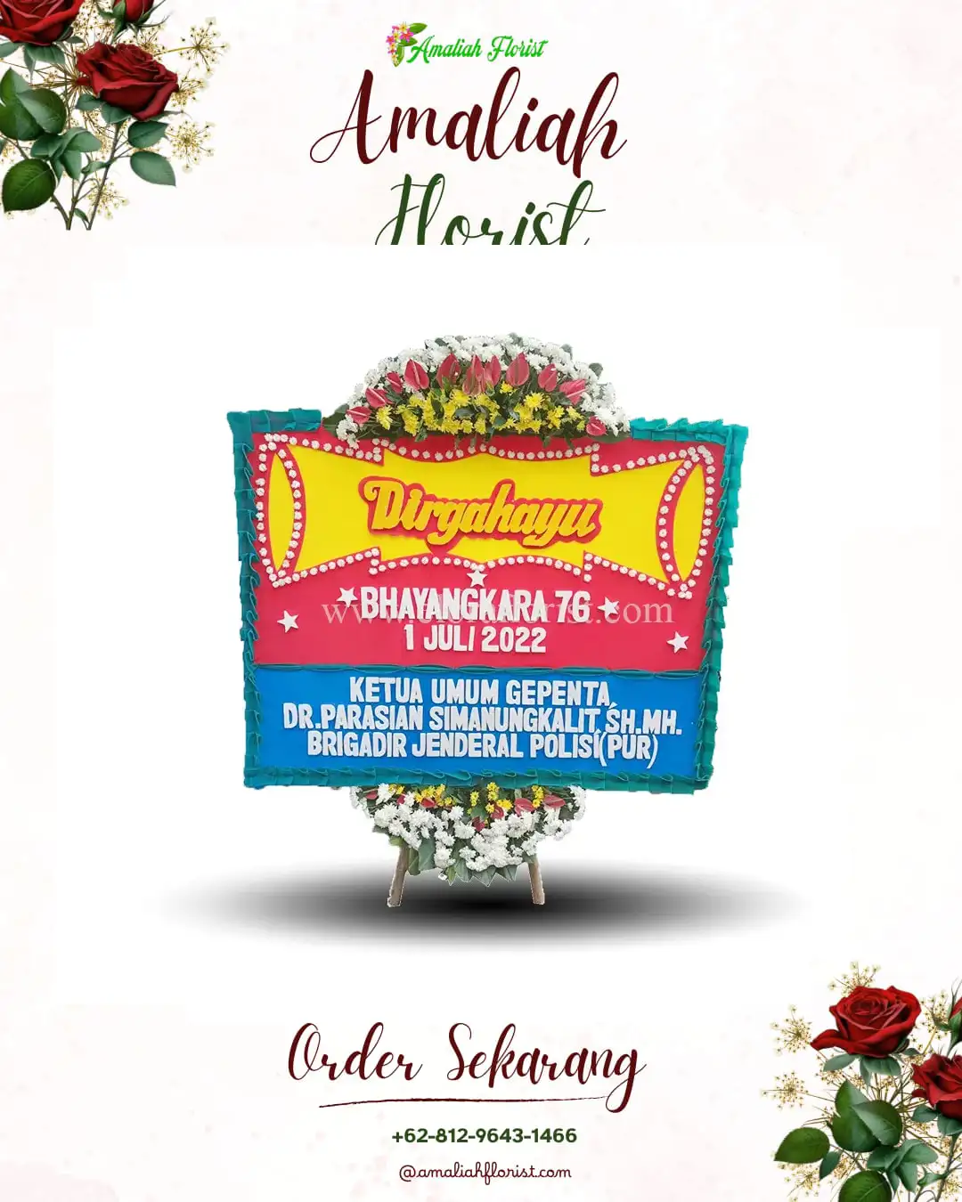 Papan Bunga HUT Ulang Tahun Argomulyo